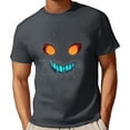 thumbnail image 2 of NinXxx Men's Oversized City Print Crew Neck Loose Casual Sports Tee Grey L, 2 of 3
