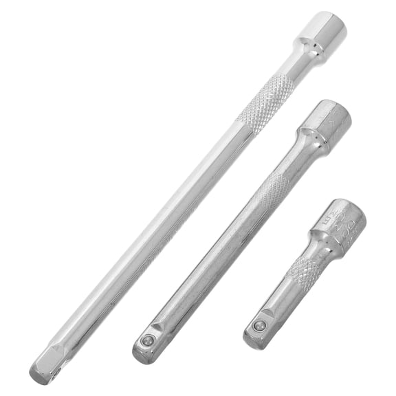 3 Pcs Socket Connecting Rod Set C20 Teeth Blasters Rotary Sockets Wrench Suit Silver