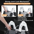 thumbnail image 4 of GloryStar Telescopic Ladder Made from Durable Aluminum, Innovative A Frame Structure with Non-Slip Feet and Stabilizing Support, Perfect for a Variety of Home, Garden, Outdoor, or Roof Applications, 4 of 7