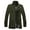 Z1-Army Green, variant on FAHUOMU Men's Slim Notched Collar Single Breasted Cotton Jacket Full Zipper Button Down Office Trench Coat