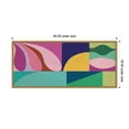 thumbnail image 5 of Kate and Laurel Framed Canvas Wall Art Print Abstract 02 Panel 1 by Rachel Lee, 40 x 18 Sylvie Natural Frame, Modern Contemporary, Abstract Art for Wall Decor, 5 of 8