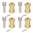thumbnail image 2 of Adaptador de cubo hexagonal de rueda de latón de 4 piezas, piezas de actualización para coche de orugas Axial SCX10 20mm, 2 of 9