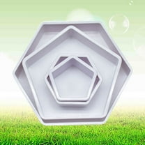 HEANUJJ 4Pcs Football Cookie Cutter Mold White Plastic for Baking Use