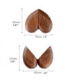 thumbnail image 5 of SIEYIO Travel for Case Portable Storage Jewelers for Case Heart Box Walnut Holder for W, 5 of 9