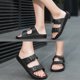 thumbnail image 2 of Guardurnaity Sandalias ligeras sin cordones, cómodas y antideslizantes para mujer en verano. Pantuflas de verano para mujer. Calzado Negro Talla 44, 2 of 6