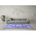 thumbnail image 3 of Ahgly Company Machine Washable Indoor Rectangle Persian Blue Traditional Area Rugs, 8' x 12', 3 of 4