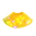 thumbnail image 2 of POIUYTR Women's Light Up Layered Skirts Summer Sparkly Sequin Elastic Waist Mesh Mini Skirt Party Costume Skirts, 2 of 5