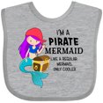 thumbnail image 3 of Inktastic I'm a Pirate Mermaid-like a Regular Mermaid, Only Cooler Boys or Girls Baby Bib, 3 of 4