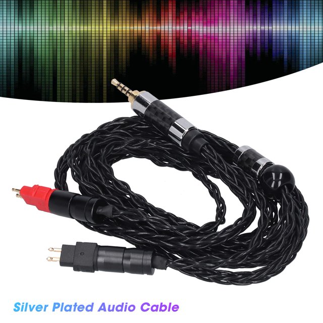 Fyydes Audio Cable for ,Auxiliary Cable,Double Needle 8 Core Balanced OCC Silver Plated Audio Cable for HD600 HD580