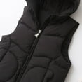 thumbnail image 6 of AUNVITO Toddler Boys & Girls 1-6Y Quilted Puffer Vest with Ears Hood Matte Finish Warm Lightweight Spandex Casual Winter Coat, 6 of 8