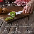 thumbnail image 5 of Moss & Stone Professional Kitchen Knife Chef Set, 6 Pcs Small Knife Set With Block, Premium Kitchen Knife Set Stainless Steel, Scratch Resistant & Rust Proof, Knife Block With Sharp Cooking Knives., 5 of 9
