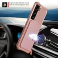 thumbnail image 2 of Samsung Galaxy S21 Wallet Case, Dteck Heavy Duty Hard Silicone Shockproof Case Magnetic Flip Leather Card Holder Protective Cover For Samsung Galaxy S21 6.2 inch, Rosegold, 2 of 8