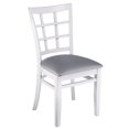 thumbnail image 2 of Chaise d'Appoint en Treillis en Blanc (Lot de 2), 2 of 2