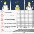 thumbnail image 2 of Cooling Rack - Set of 2 Stainless Steel, Oven Safe Grid Wire Racks for Cooking & Baking Oven-Safe, Dishwasher-Safe Food-Safe, Heavy Duty, Small Cooling Rack for Baking - 8.2 x 11.8 inch, 2 of 6