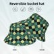 thumbnail image 2 of Balery Green Squares Sombreros para el sol para hombre y mujer, sombrero de pescador con UPF 50+, 2 of 6