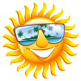 thumbnail image 2 of Cheerful Sun Sunglasses Wall Decal Sticker by Wallmonkeys Vinyl Peel and Stick Graphic for Girls (18 in W x 18 in H), 2 of 4