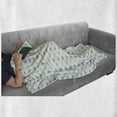 thumbnail image 6 of Kangaroo Soft Flannel Fleece Throw Blanket, Group of Cheerful Kangaroos Jumping Together and Carrying Babies in the Pouch, Cozy Plush for Indoor and Outdoor Use, 60" x 80", Multicolor, by Ambesonne, 6 of 6