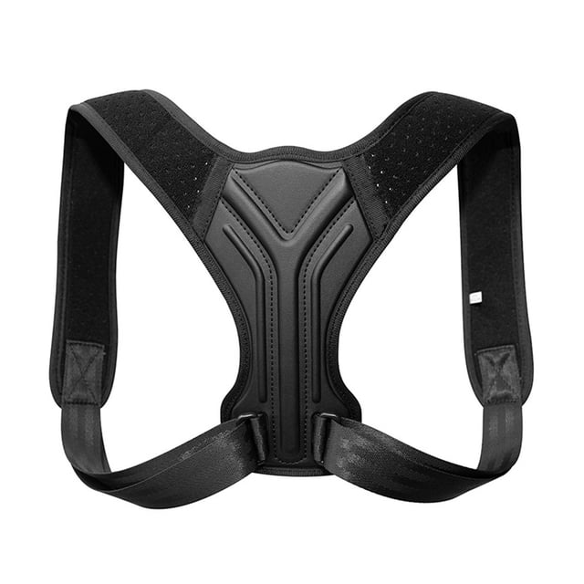 Graflsoa Adjustable Neoprene Posture Corrector for Adults & Kids - Black, Size S - Spine Alignment & Pain Relief Support