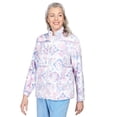thumbnail image 3 of Alfred Dunner Womens Petite Cozy Plush Medallion Jacket, 3 of 6