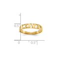 thumbnail image 3 of 10K Yellow Gold Polished LOVE Ring Band (SIZE 7), 3 of 5
