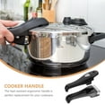 thumbnail image 3 of OULII 1 Pair Anti Scalding Pot Grip Pressure Cooker Handle Black Plastic Ergonomic Design Cookware Accessories, 3 of 7