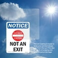 thumbnail image 5 of Not An Exit With Symbol OSHA Notice Vinyl Decal Label 7 Inch x 5 Inch - 10 Pack, 5 of 6