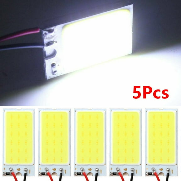 5pcs White COB 18LED Panels Car Interior Dome Light Bulb T10 Festoon 12V Lamp