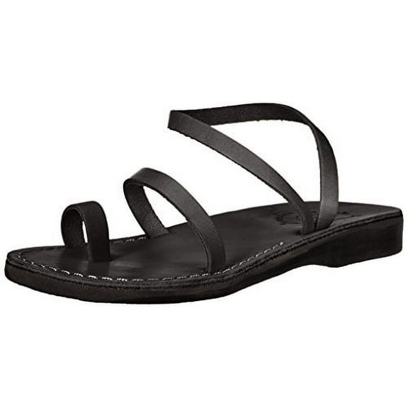 Jerusalem Sandals Women's Ella Sandal Black 42 Medium EU (11-11.5 US)