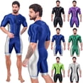 thumbnail image 2 of AMORESY - Mono de una pieza brillante para hombre, para triatlón, natación, running, carretera, montaña, carreras, ciclismo, 2 of 5