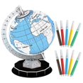 thumbnail image 5 of Globe Puzzle DIY 3D Toy for Kids Use Material Helps Learning and Fun 29.5cm Diameter, 5 of 5