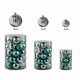 thumbnail image 5 of sweethay 34 Uds bola de Navidad árbol de Navidad colgante bola de adorno de plástico hogar Oficina Navidad boda vacaciones decoración Kits de decoración para fiestas verde sweethay HA8971-03B, 5 of 8