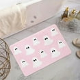 thumbnail image 5 of PALIFEUR Ghost Bathroom Rugs, 16x24" Soft Absorbent Halloween Decor Rug Non Slip Washable Halloween Bath Mat, Festive Door Mat for Bathroom Living Room Holiday Party Decor, Pink, 5 of 8