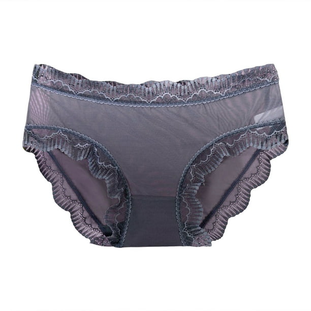 Aayomet Panties Fashion Lace Lingerie Underwear Lace Bow Pants Lace Low  Waist Underwear,Purple One Size