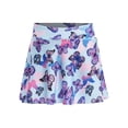 thumbnail image 1 of zdhoor Kids Girls Rash Guard Bikini Bottoms Leaf Pattern Swim Skirts Sun Protection Summer Beach Blue 16, 1 of 7
