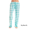 thumbnail image 5 of Qarigey Pantalón largo de poliéster para mujer, reemplazo colorido, informal, Flexible, a cuadros, para dormitorio, holgado, para chicas, Prendas para la parte inferior del cuerpo Cielo azul SG, 5 of 5