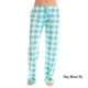 thumbnail image 2 of Jumpingount Pantalón de mujer de poliéster Casual Primavera Verano Flexible Plaid hogar dormitorio suelto señoras pantalones de dormir ropa de Prendas para la parte inferior del cuerpo Cielo azul SG, 2 of 5
