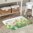 thumbnail image 7 of Sikiie Plants and Insects Print Flannel Anti-slip Floor Mat 16x24in, Thickened Dustproof Entrance Door Mat Floor Mat for Kitchen, Bathroom, Laundry Room, 7 of 7