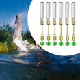 thumbnail image 1 of Colaxi 6Pcs Fishing Float Adapters Float Rests Swivels Fishing Tackles Accessories Rotating Copper Head Anti Tangling Bobber Holder 28.5mm, 1 of 8