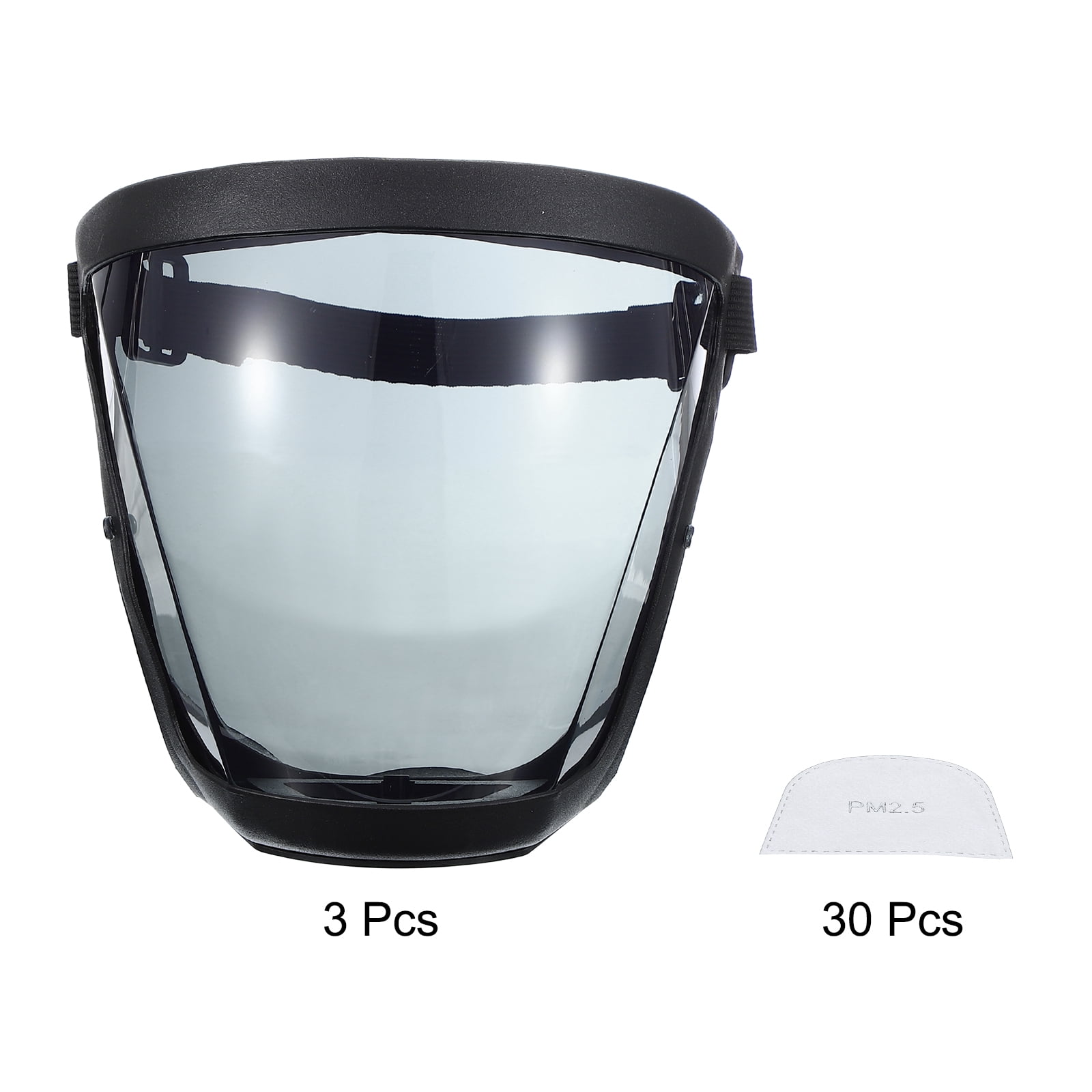Uxcell Full Safety Face Shields, Anti Fogging Full Safety Face Protection Face Shields Grey