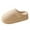 Khaki, variant on Slippers Slippers for Women - Soft Plush Retro Slip-on Comfortable Indoor/Outdoor Shoes Black Size 8