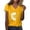A1-Yellow1679, variant on XIAONU Sunflower Butterfly Print T Shirt for Women Short Sleeve V Neck Daily Casual Tees