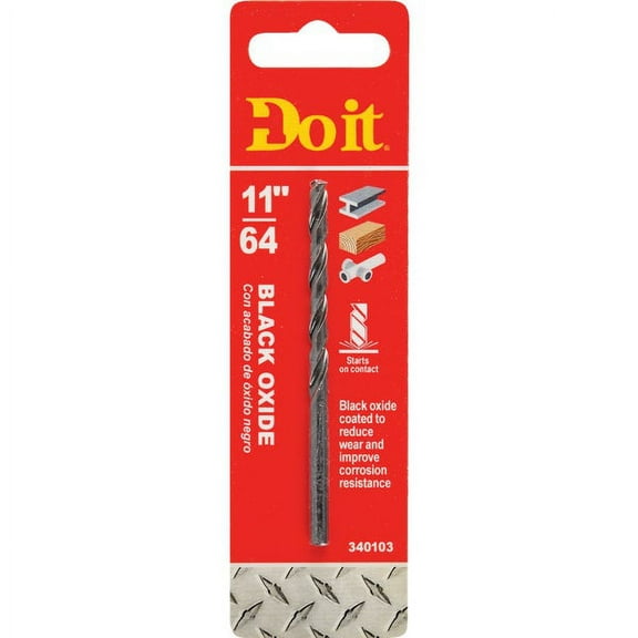 Do it 11/64 In. Black Oxide Drill Bit  312161DB