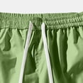 thumbnail image 4 of EOYWHK Men Quick Dry Athletic Shorts with Pockets Elastic Waist Breathable Jogging Shorts or Men Soft Casual Activewear Lightweight Army Green, Size L, 4 of 7