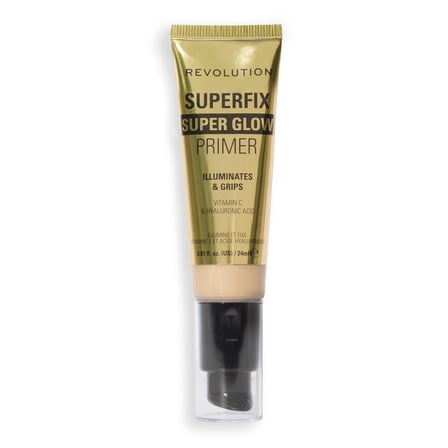 Revolution Superglow Grip Primer, Illuminating Gel, Vitamin C, Hydrating, Clear, 0.94 oz