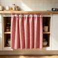 thumbnail image 4 of Feledorashia Cabinet Curtain, Short Cupboard Cover, Decorative Privacy Panel for Open Shelving Kitchen Cabinet Utility Nook and Storage Area, Soft Fabric Panel with Gathered Top Edge and Hooks, 4 of 6