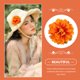 thumbnail image 3 of BRIGHTFUFU 6Ud Flores Falsas Para Artesanía Y De Sombreros Con Estilo Tridimensional, 3 of 6