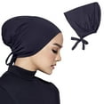 thumbnail image 2 of Adjustable Undercap Hijab Scarf Hat - with Elastic Band, for Hairpins, Cotton Material, 2 of 4