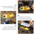 thumbnail image 4 of SHOWERORO Bento Lunch Box Adult Aluminum Lunch Box Picnic Style 1Pack, 4 of 7