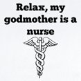 thumbnail image 2 of CafePress - My Godmother Is A Nurse Body Suit - Baby Light Bodysuit, Size Newborn - 24 Months, 2 of 4