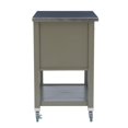 thumbnail image 4 of Riverbay Furniture Transitional Wood Kitchen Cart in Warm Gray, 4 of 14